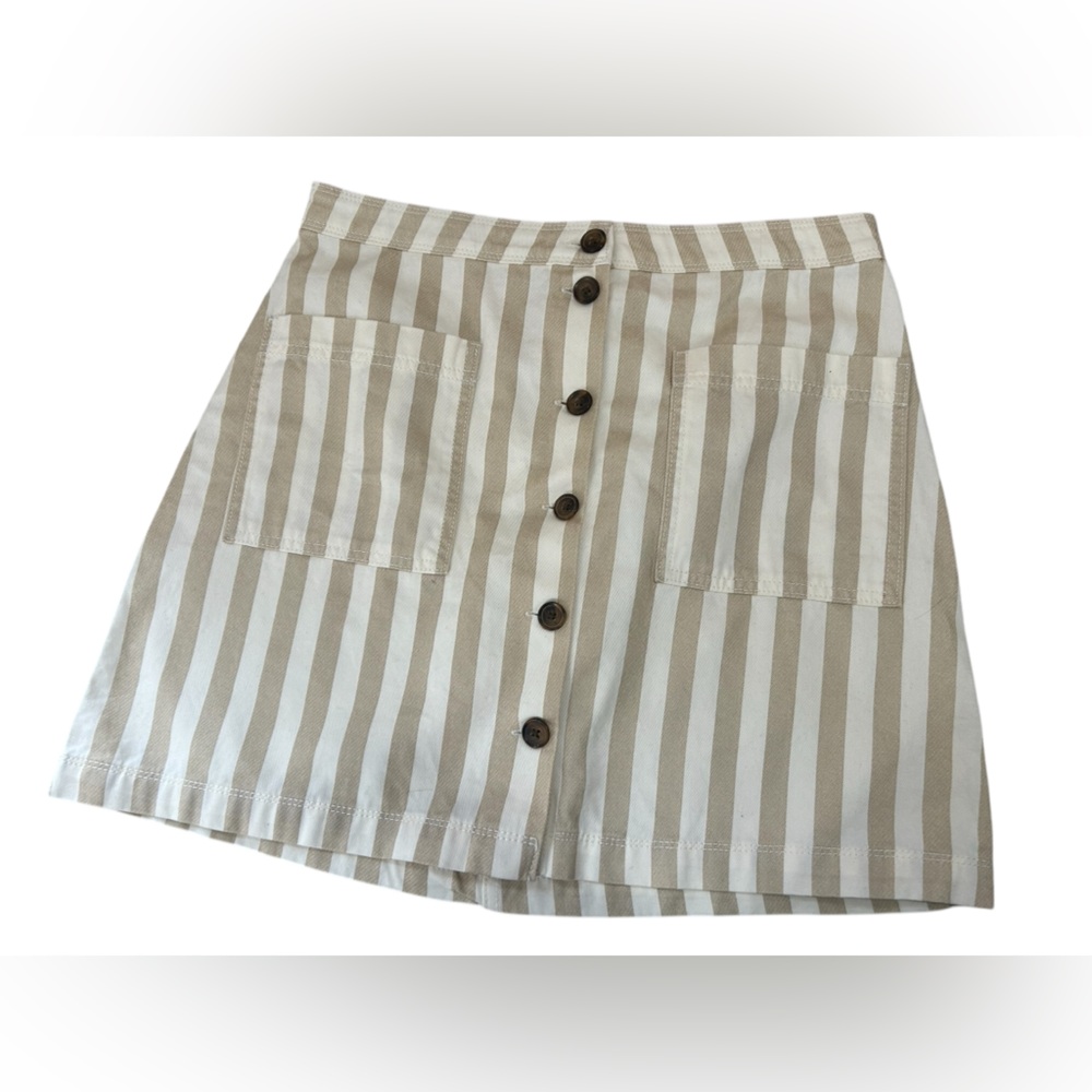 Old Navy Beige Striped Skirt
